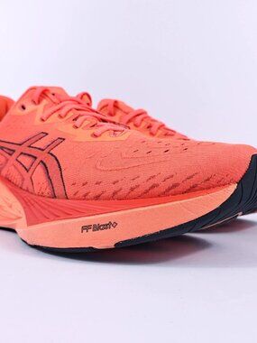 Asics NovaBlast 4 Mens 10 Neutral Cushion Lightweight Road Running Shoes Orange